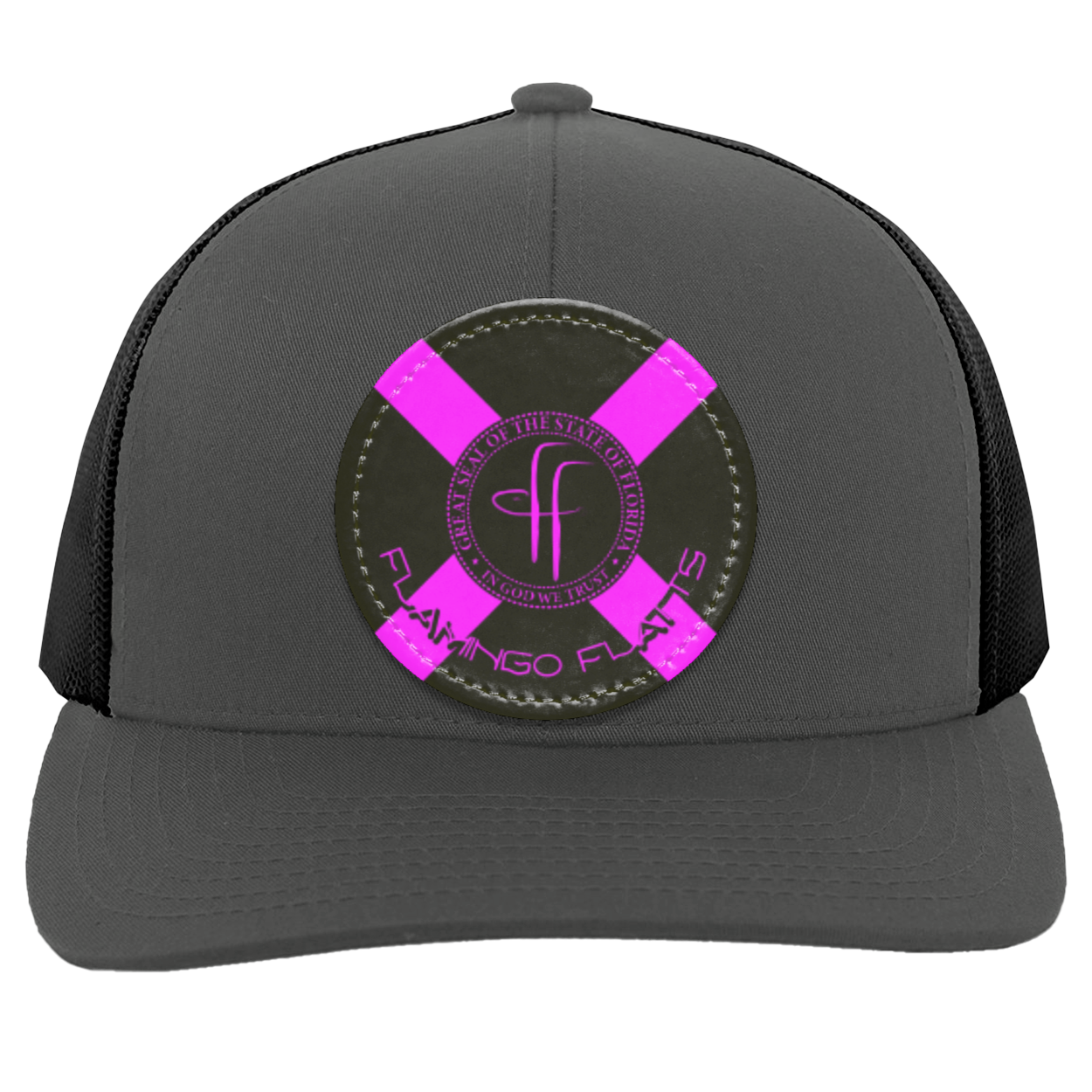 104C Flamingo Flatts Flag Trucker Snap Back - Patch