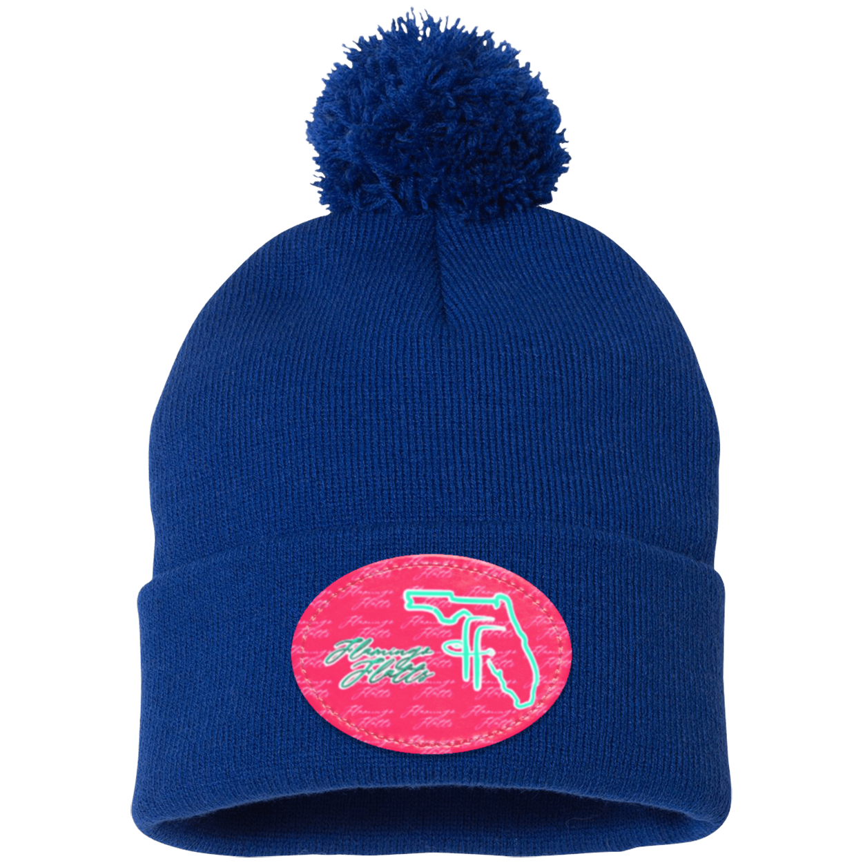 SP15 Pom Pom Flamingo Flatts Coastal Knit Cap - Patch