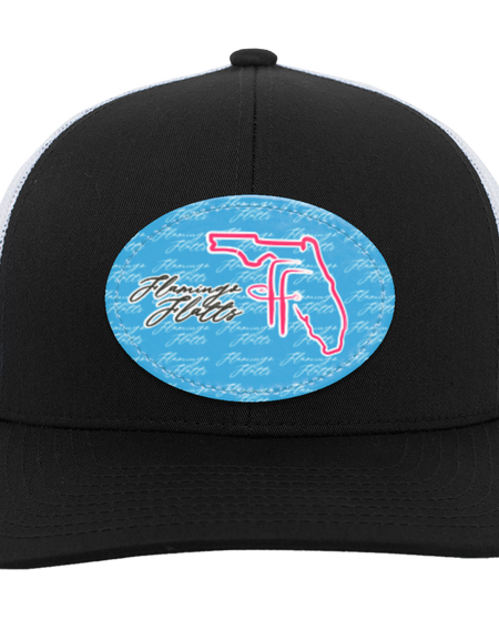 104C Flamingo Flatts Coastal  Trucker Snap Back - Patch