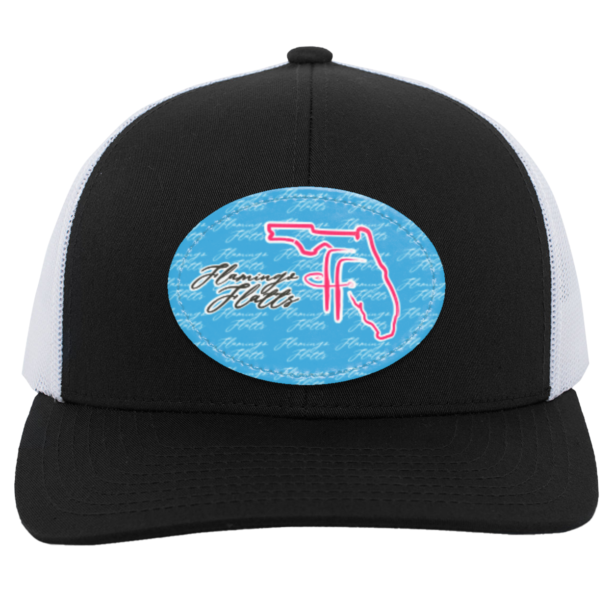 104C Flamingo Flatts Coastal  Trucker Snap Back - Patch