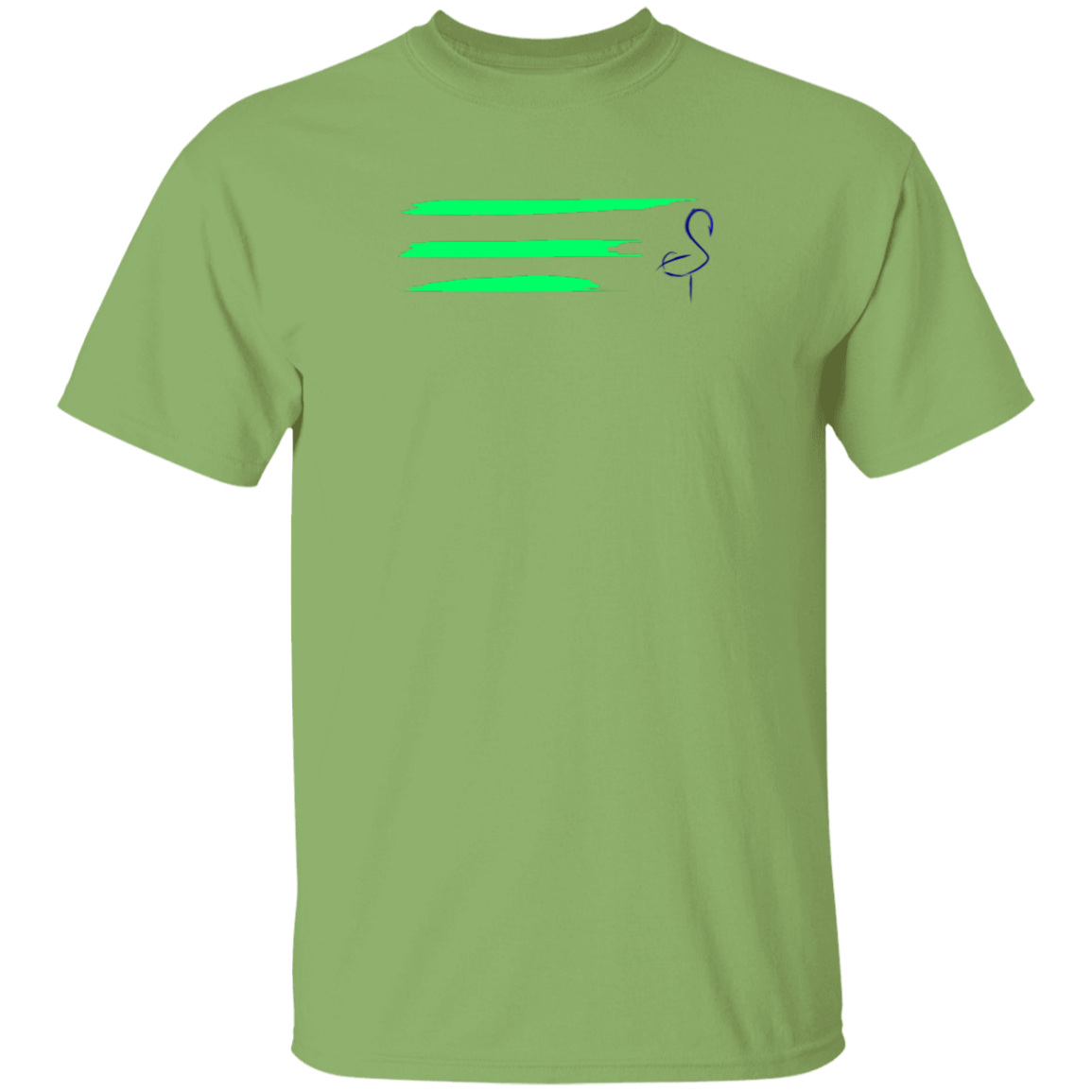G500 5.3 oz. Men's Flamingo Stripe T-Shirt
