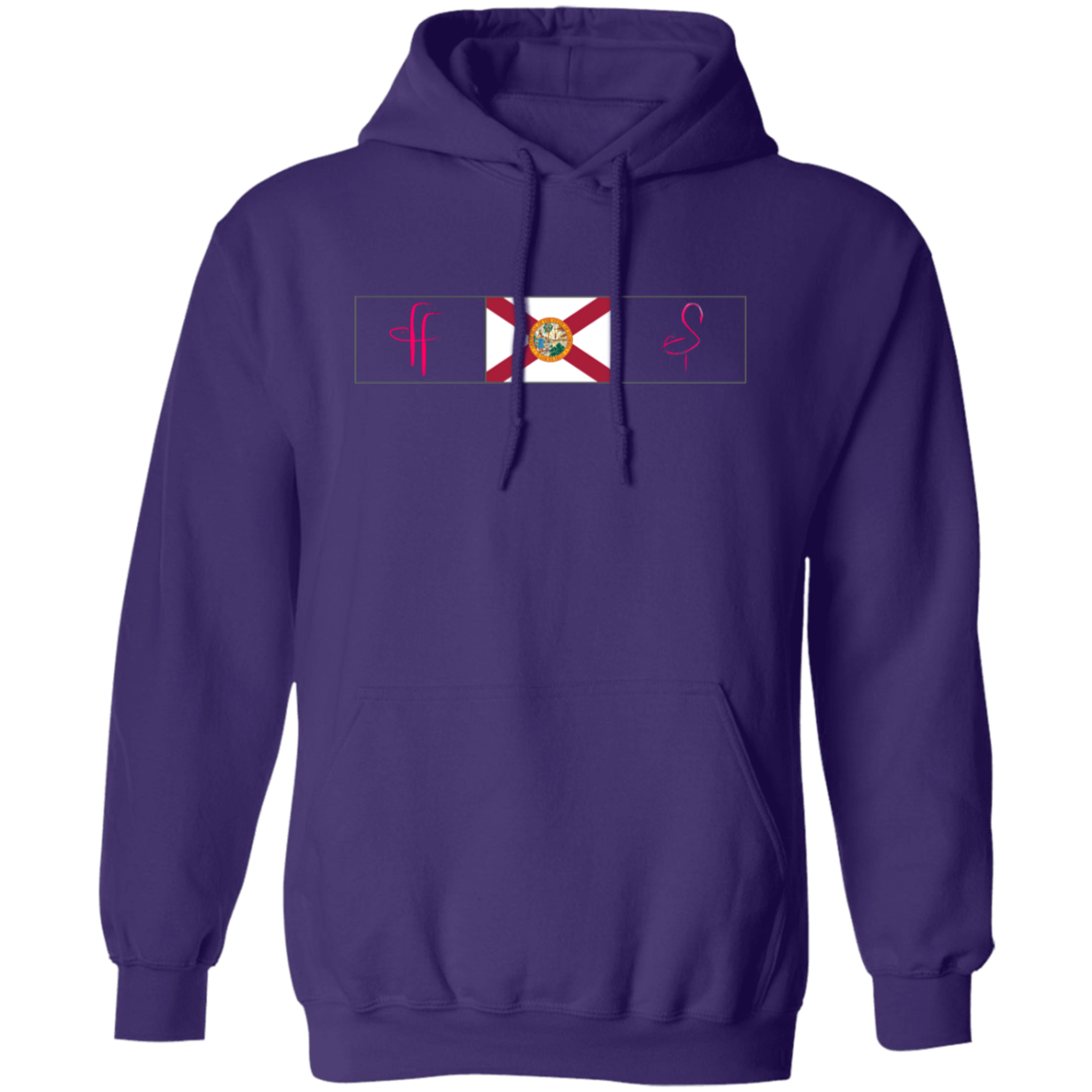 G185 Ladies' Florida Flag FF/Flaming0 Pullover Hoodie