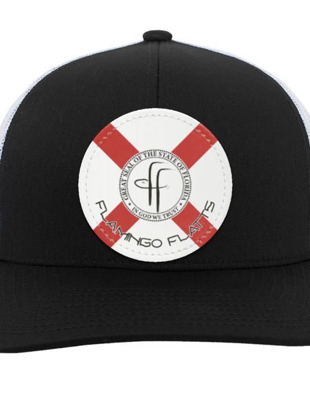 104C Flamingo Flatts Flag Trucker Snap Back - Patch