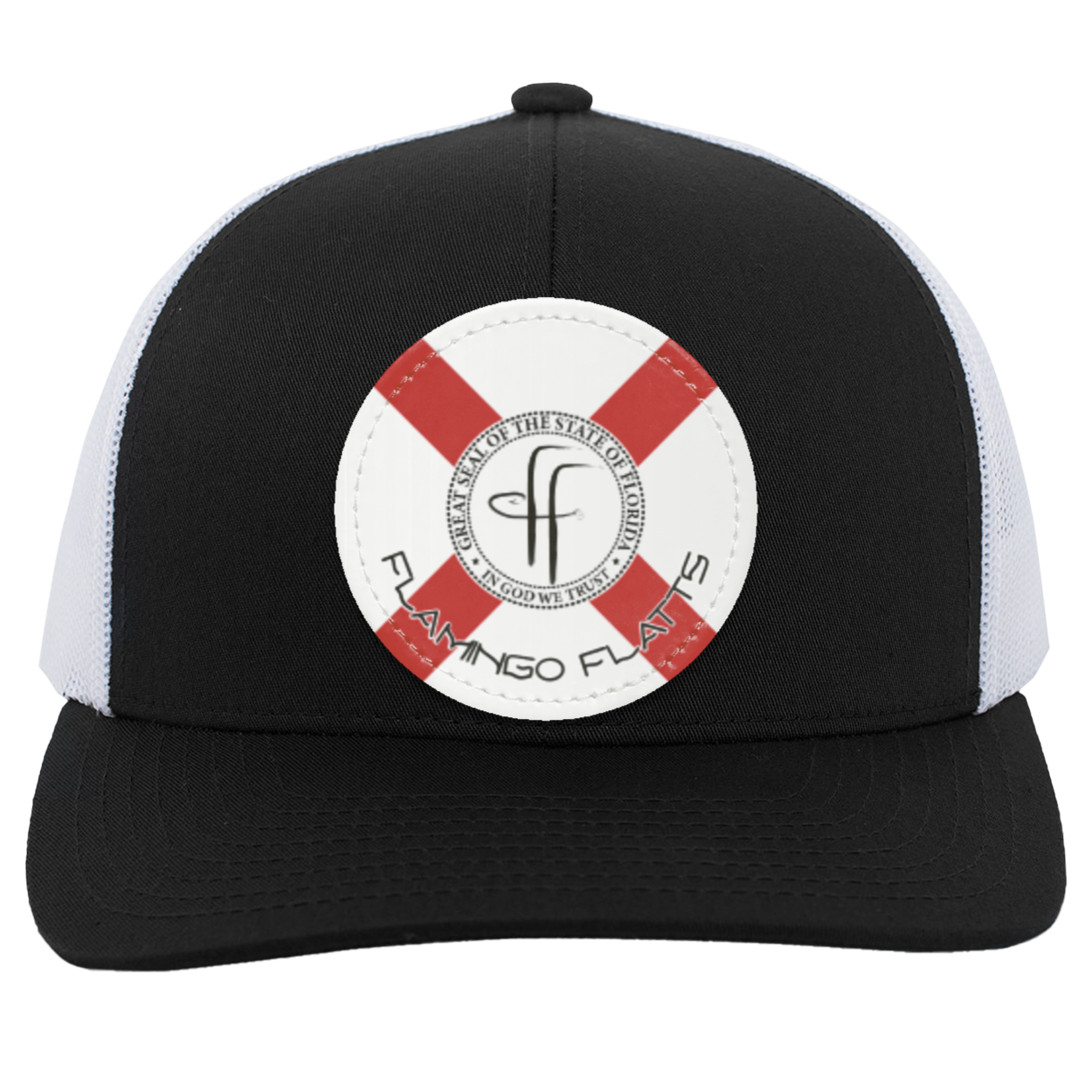 104C Flamingo Flatts Flag Trucker Snap Back - Patch