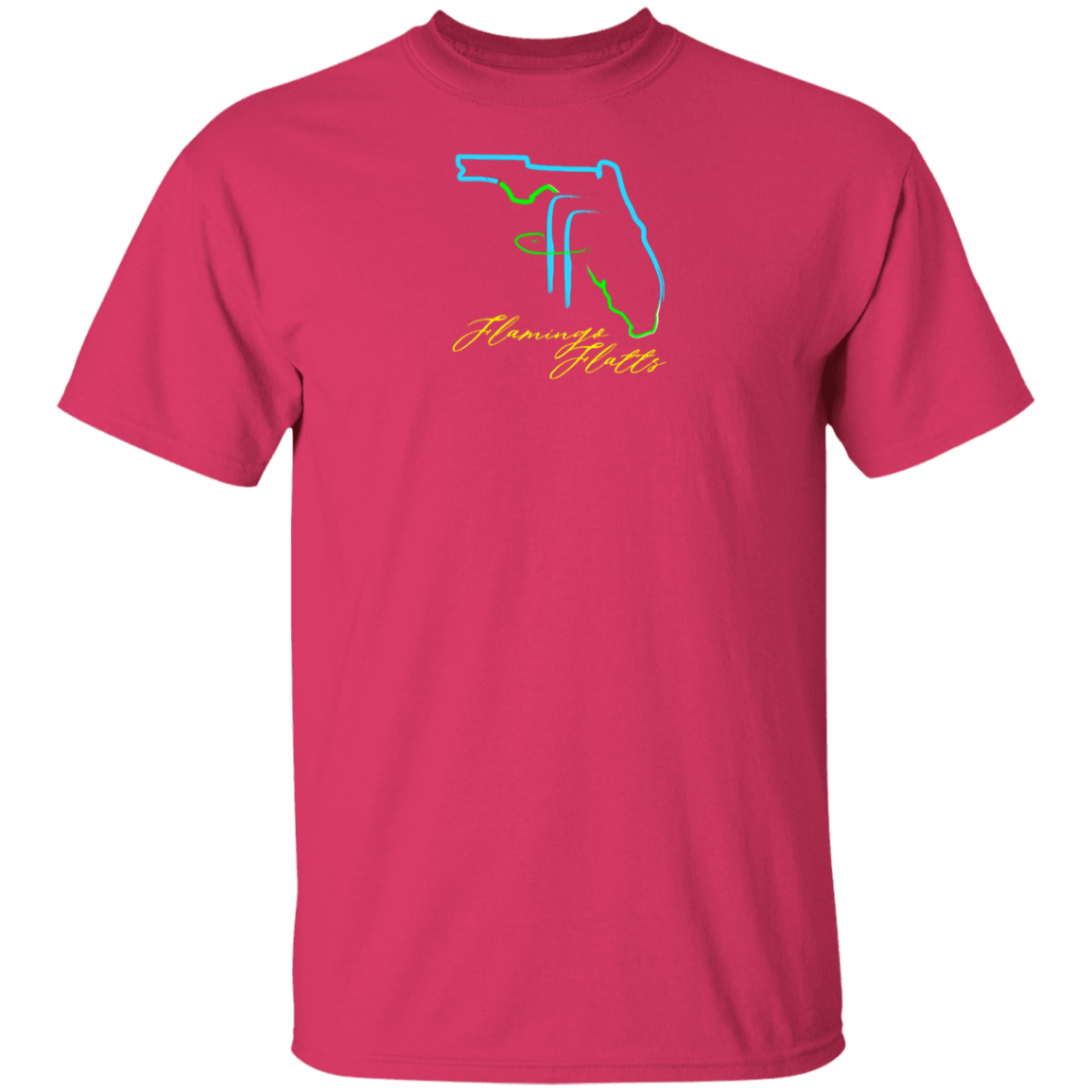 G500 Ladies Flamingo Flatts Coastal Tri-Color 5.3 oz. T-Shirt