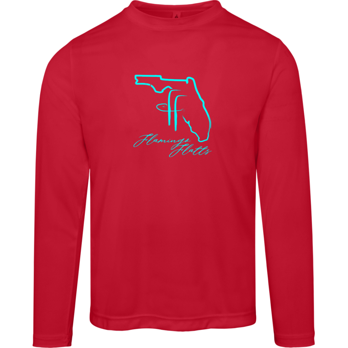 TT11L Team 365 Mens Flamingo Flatts Coastal Zone Long Sleeve Tee