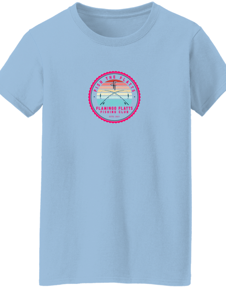 G500L Ladies' Flamingo Flatts Fishing Club 5.3 oz. T-Shirt