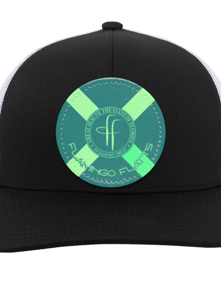 104C Flamingo Flatts Flag Trucker Snap Back - Patch