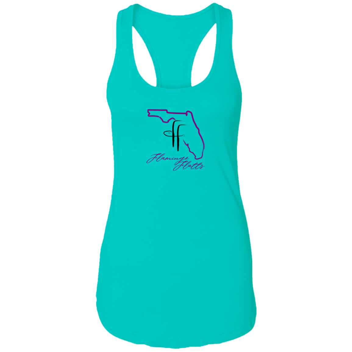 NL1533 Ladies Flamingo Flatts Coastal Ideal Racerback Tank