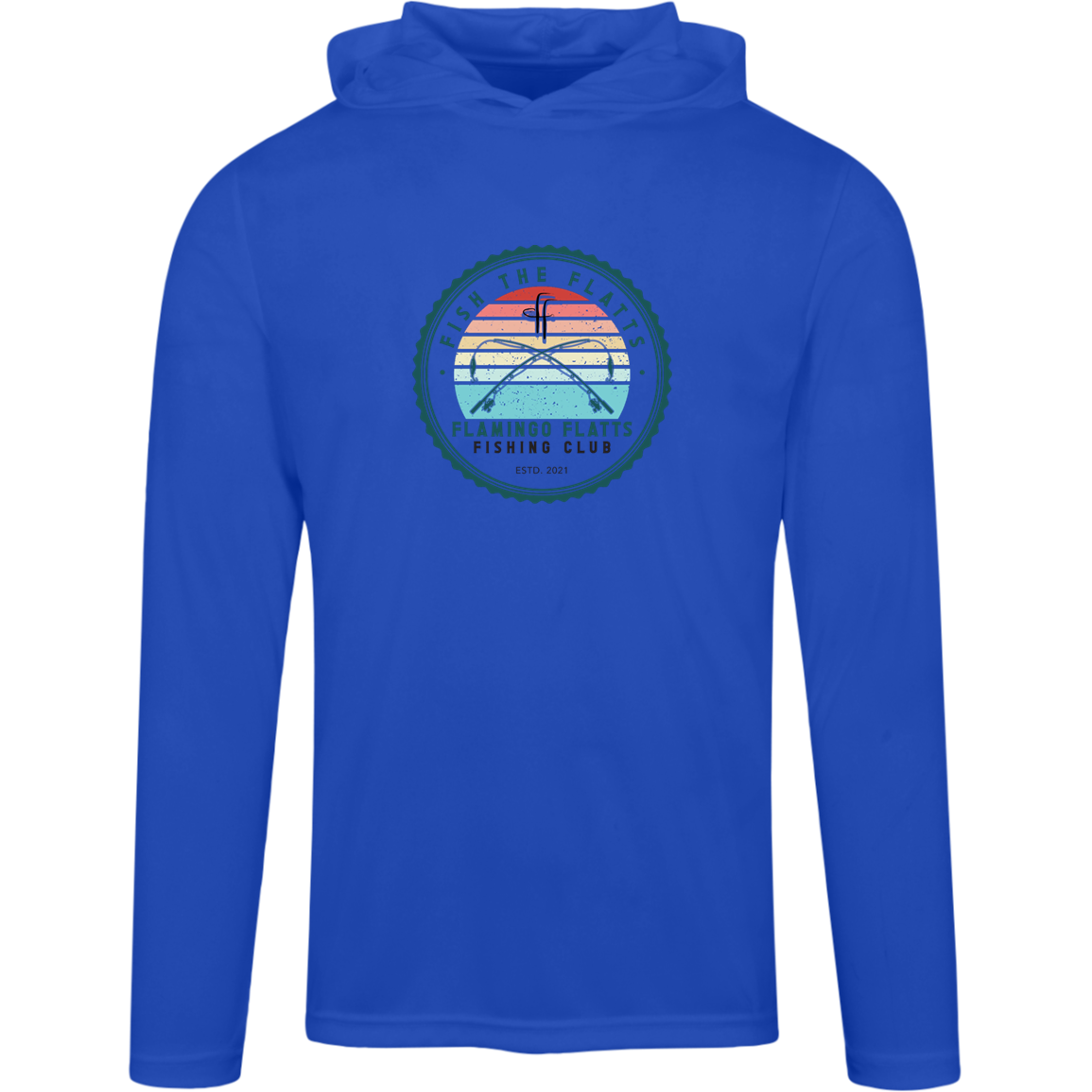 TT41 Team 365 Men's Flamingo Flatts Fishing Club Zone Hooded Tee