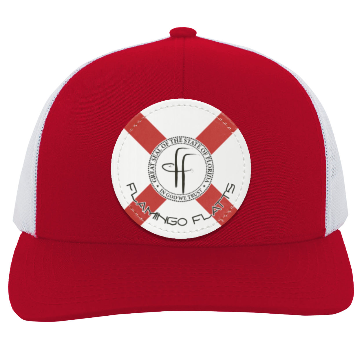 104C Flamingo Flatts Flag Trucker Snap Back - Patch