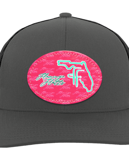 104C Flamingo Flatts Coastal Trucker Snap Back - Patch