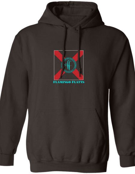 G185 Men's Flamingo Flatts Flag Pullover Hoodie