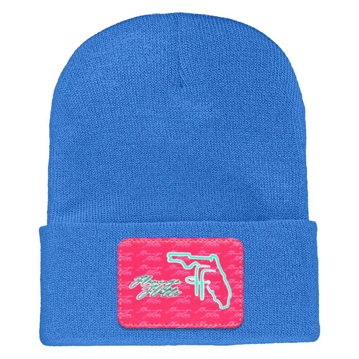 1501 Yupoong Adult Flamingo Flatts Coastal Cuffed Knit Beanie