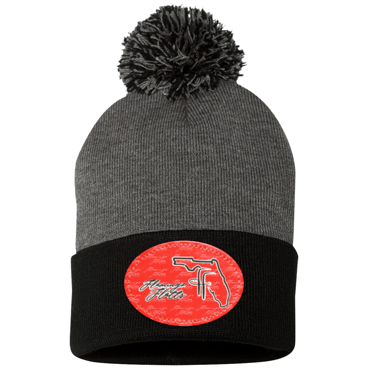 SP15 Pom Pom Flamingo Flatts Coastal Knit Cap - Patch