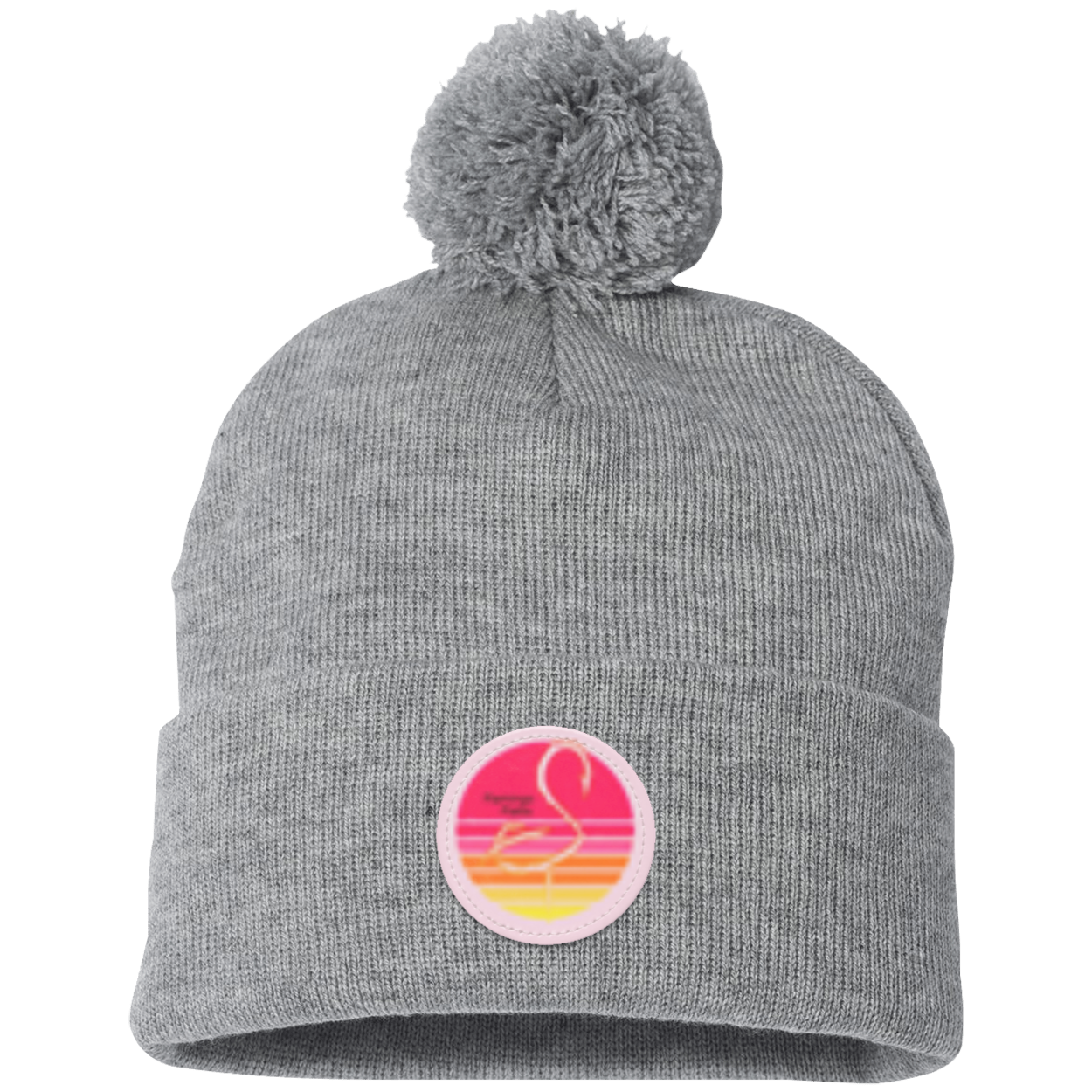 SP15 Pom Pom Flamingo Flatts Retro Sunset  Knit Cap - Patch