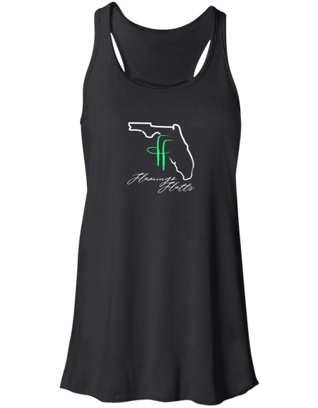 B8800 Flamingo Flatts Coastal Flowy Racerback Tank
