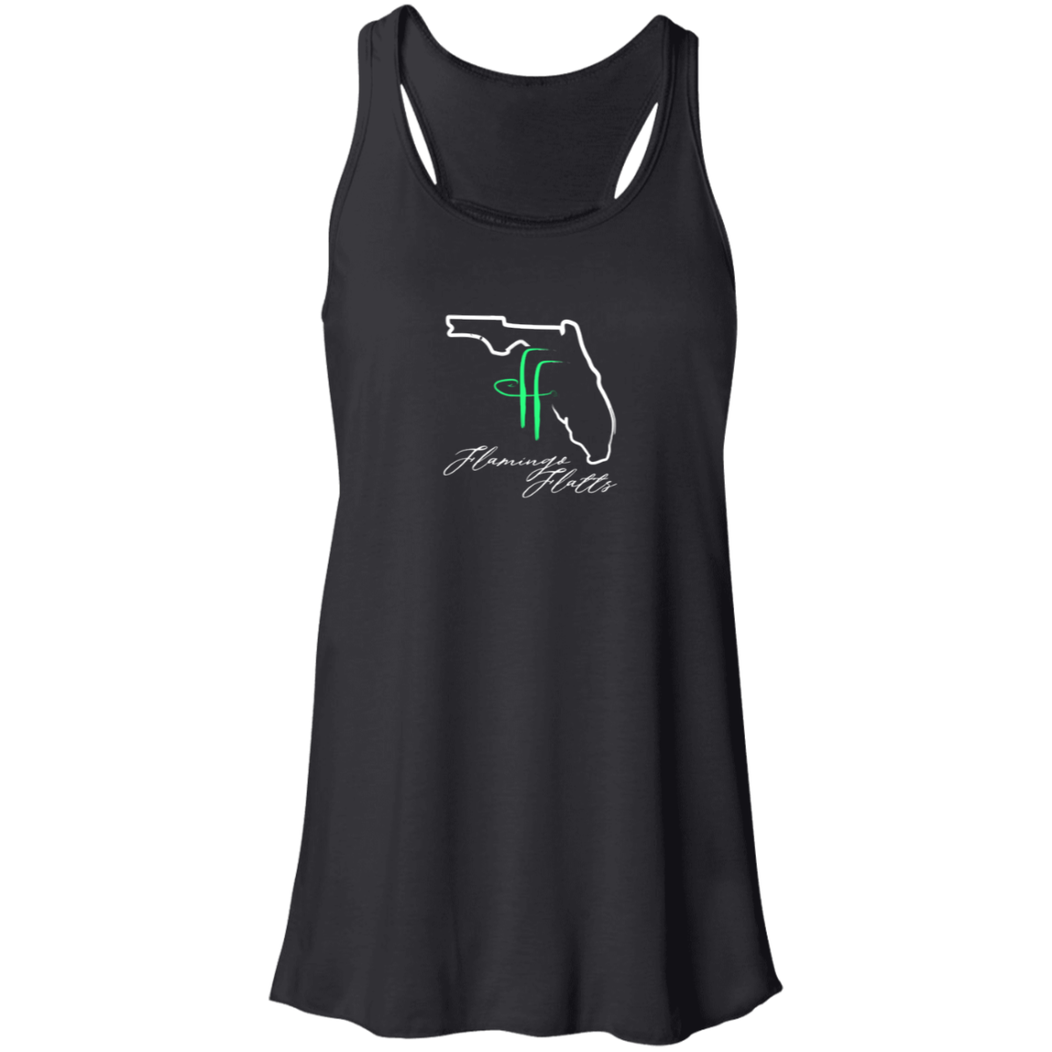 B8800 Flamingo Flatts Coastal Flowy Racerback Tank