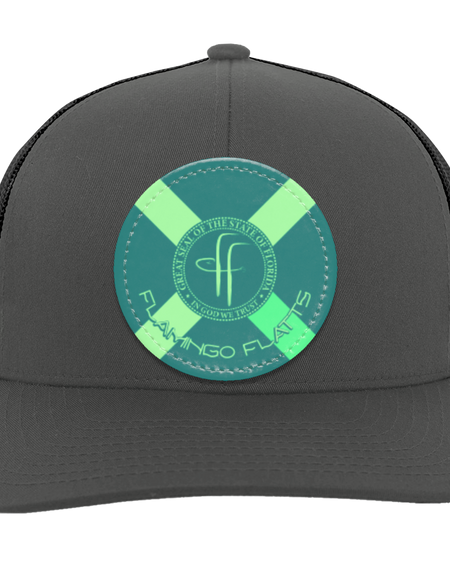104C Flamingo Flatts Flag Trucker Snap Back - Patch