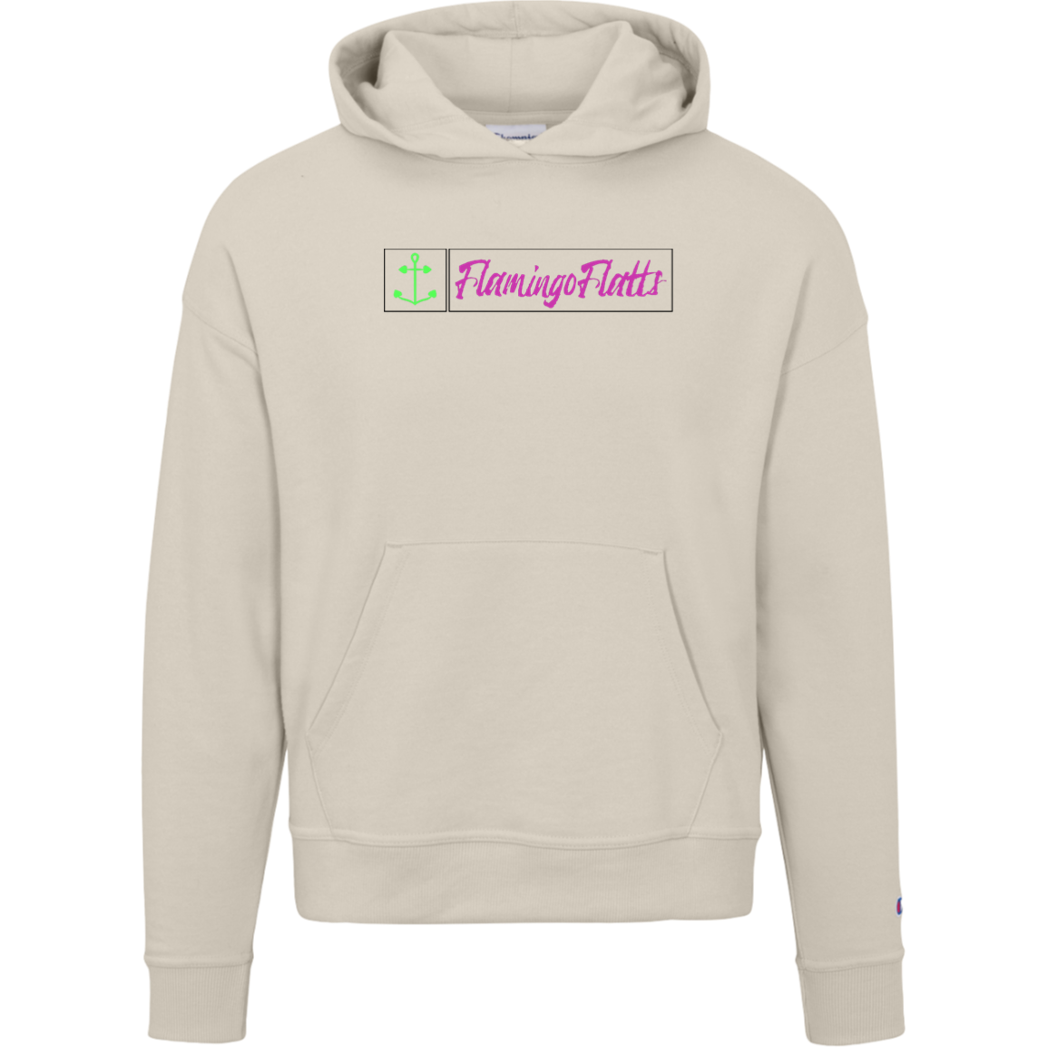S760 Champion Womens Flamingo Flatts Coastal Fishing Powerblend Hoodie