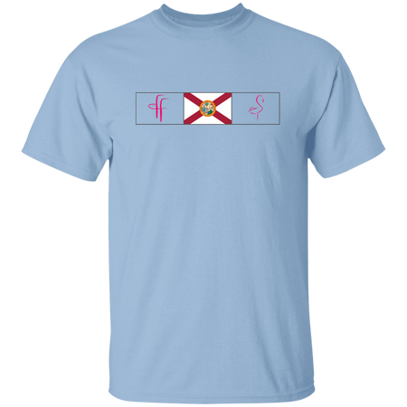 G500 5.3 oz. Ladies' FF/Flamingo Florida Flag T-Shirt
