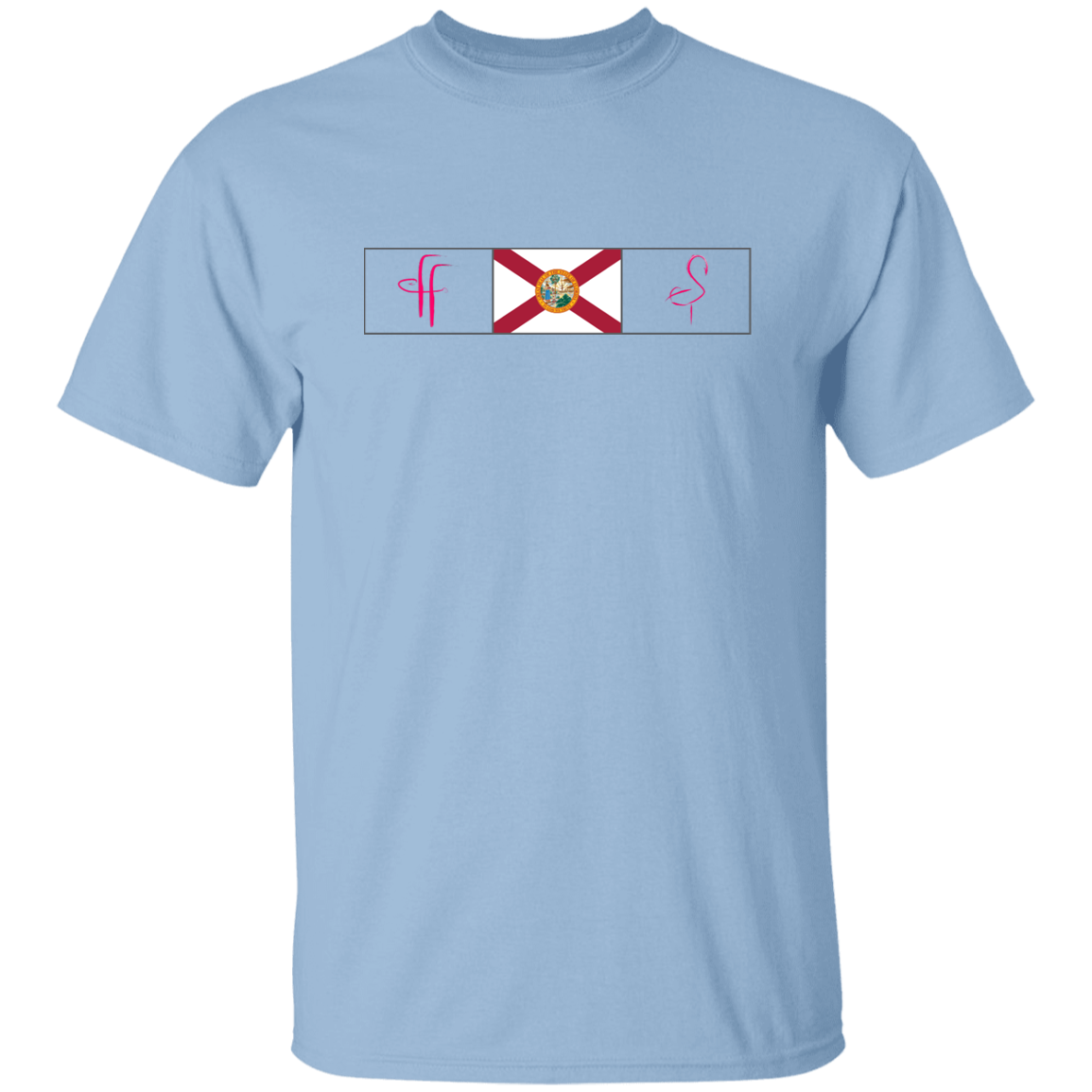 G500 5.3 oz. Ladies' FF/Flamingo Florida Flag T-Shirt