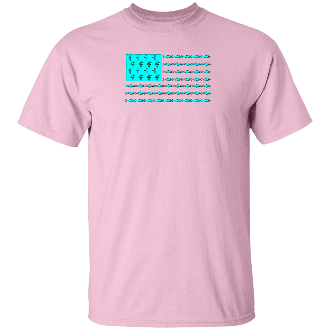G500 5.3 oz. Men's Fish Flag T-Shirt