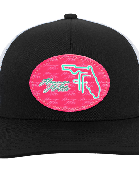 104C Flamingo Flatts Coastal Trucker Snap Back - Patch