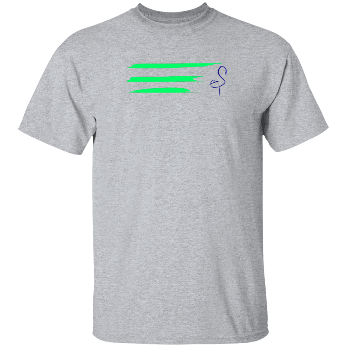 G500 5.3 oz. Men's Flamingo Stripe T-Shirt