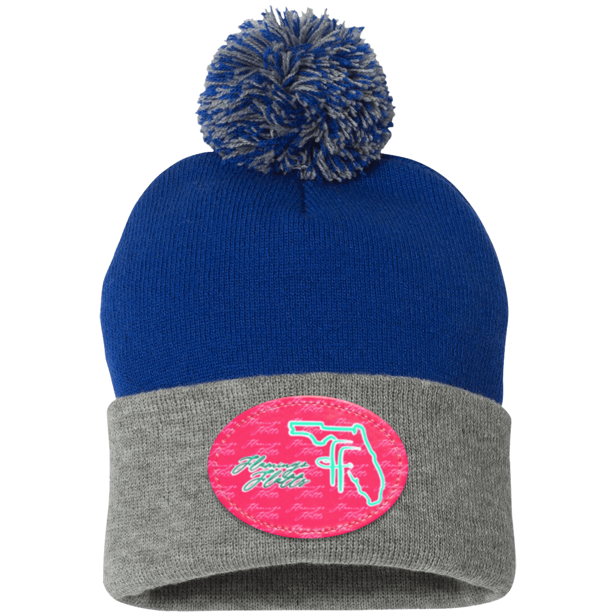 SP15 Pom Pom Flamingo Flatts Coastal Knit Cap - Patch