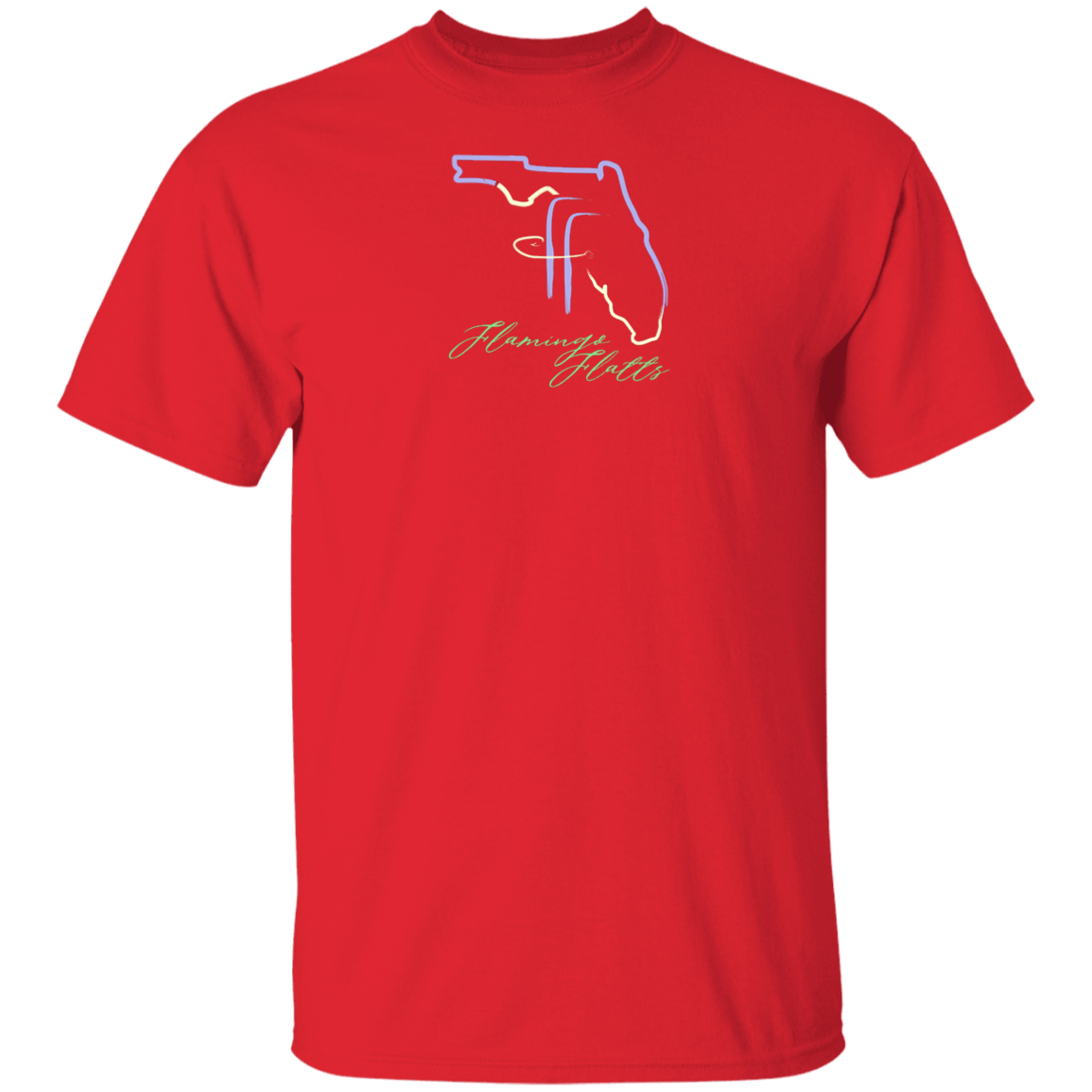 G500 Men's Flamingo Flatts Coastal Tri-Color 5.3 oz. T-Shirt