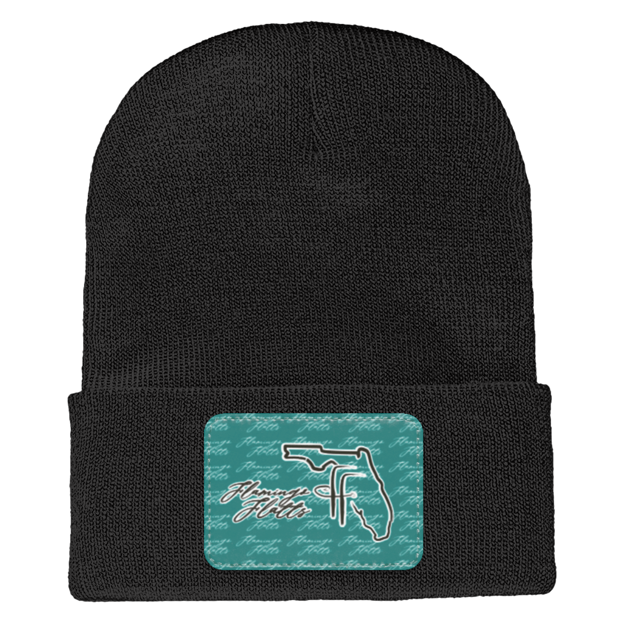 1501 Yupoong Adult Flamingo Flatts Coastal Cuffed Knit Beanie