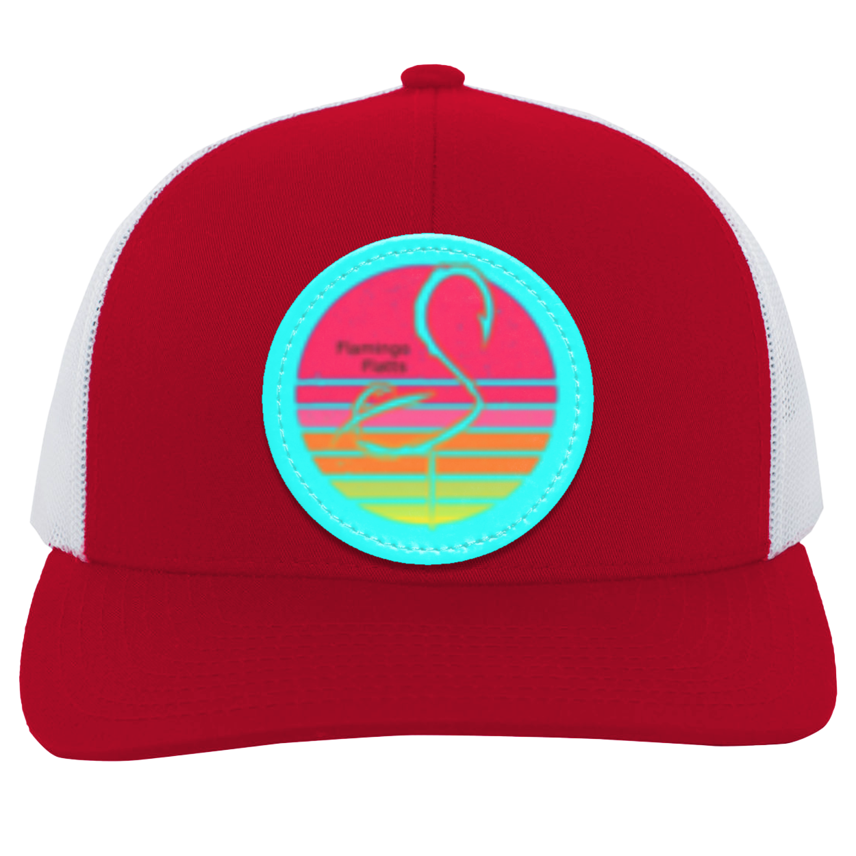 104C Retro Sunset Trucker Snap Back - Patch
