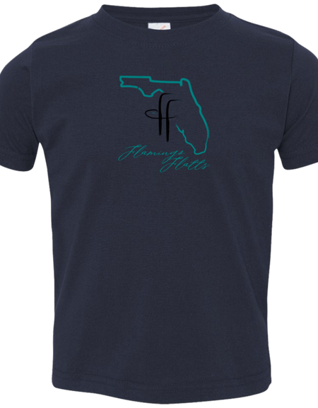 3321 Toddler Flamingo Flatts Coastal Jersey T-Shirt
