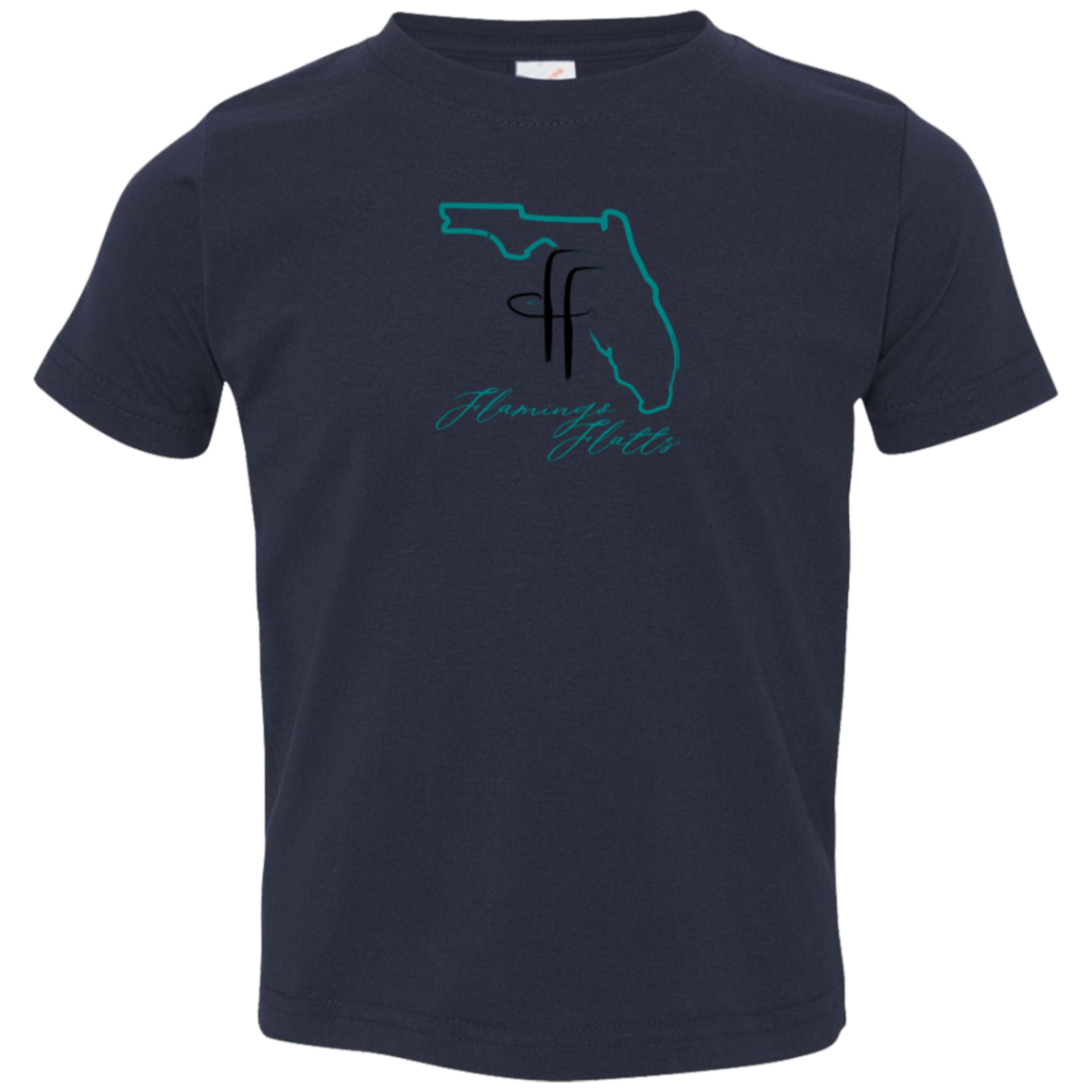 3321 Toddler Flamingo Flatts Coastal Jersey T-Shirt