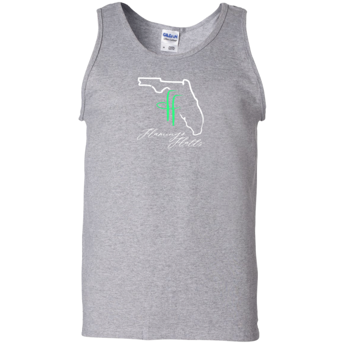 G220 Flamingo Flatts Coastal 100% Cotton Tank Top