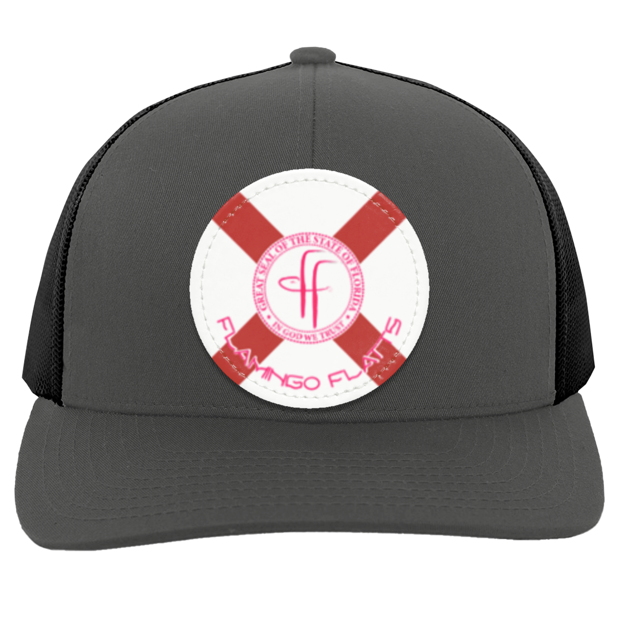 104C Flamingo Flatts Flag Trucker Snap Back - Patch