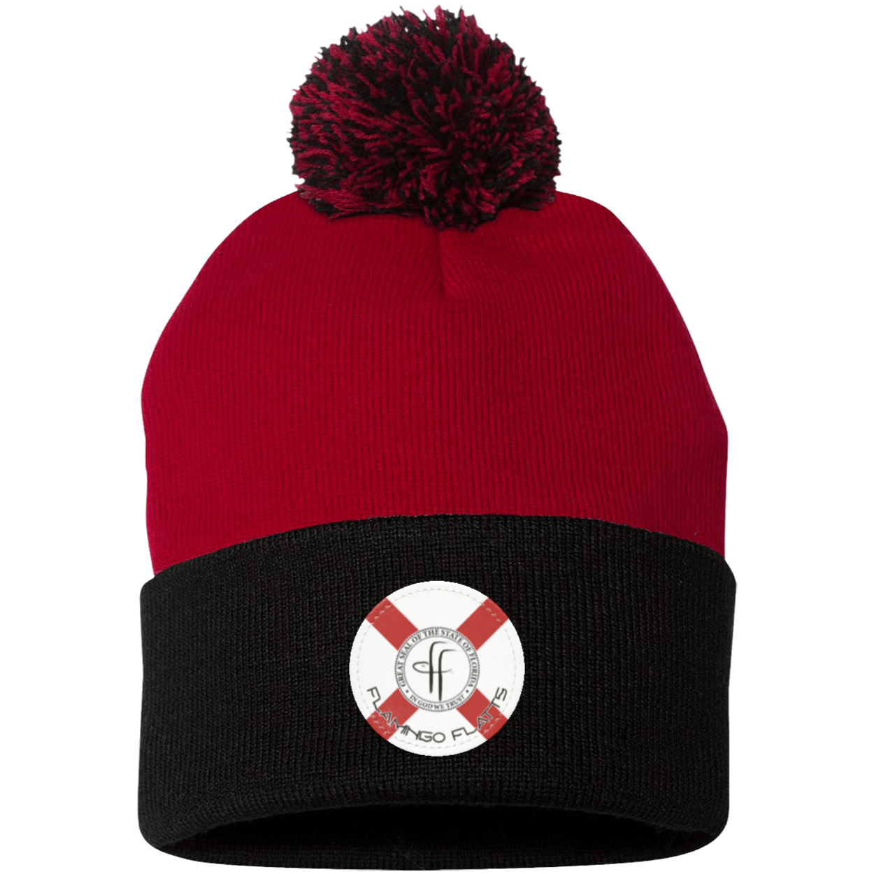 SP15 Pom Pom Flamingo Flatts Flag Knit Cap - Patch