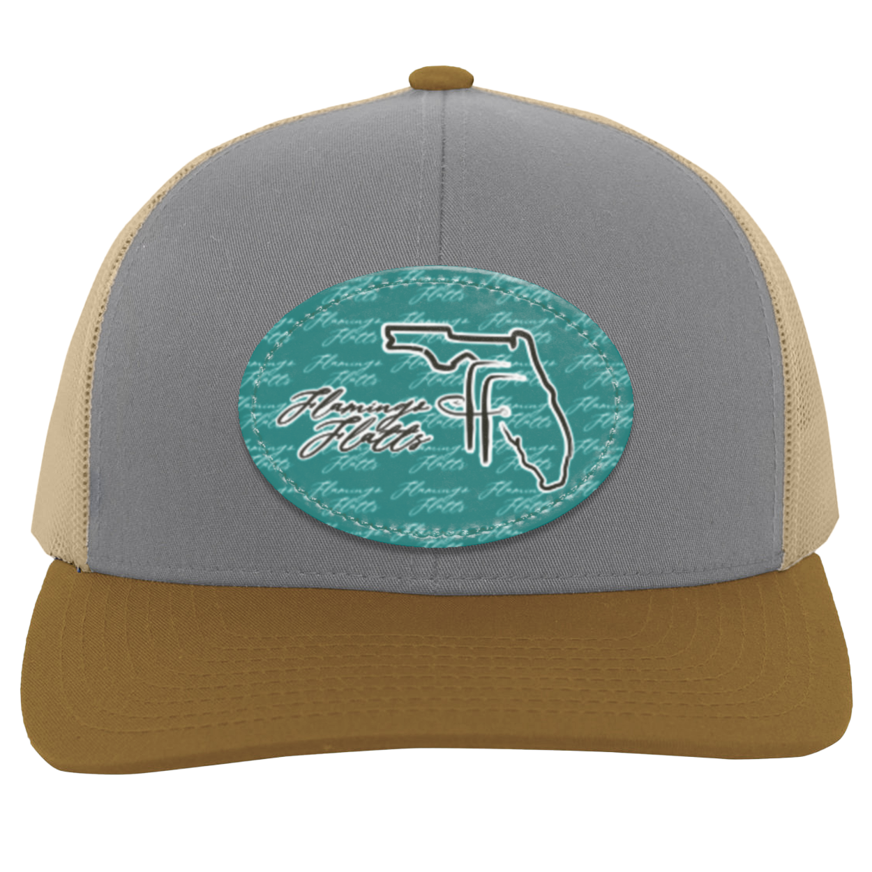 104C Flamingo Flatts coastal Trucker Snap Back - Patch