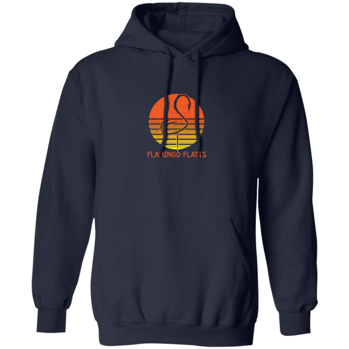 G185 Flamingo Flatts Retro Sunset Pullover Hoodie