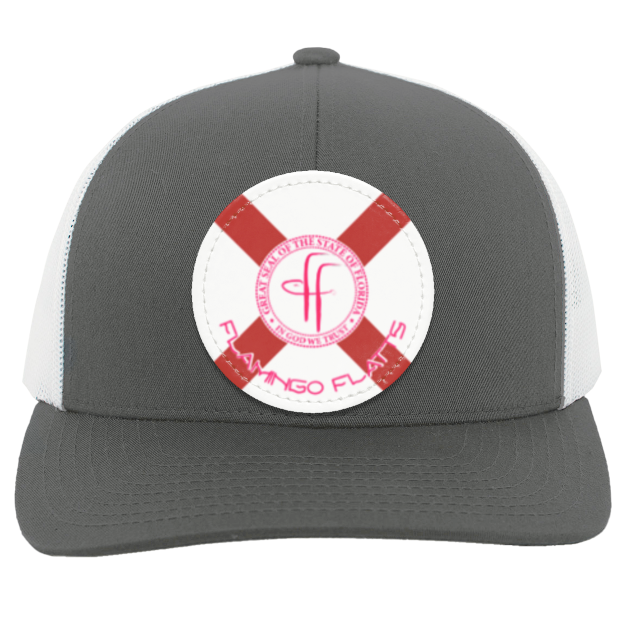 104C Flamingo Flatts Flag Trucker Snap Back - Patch