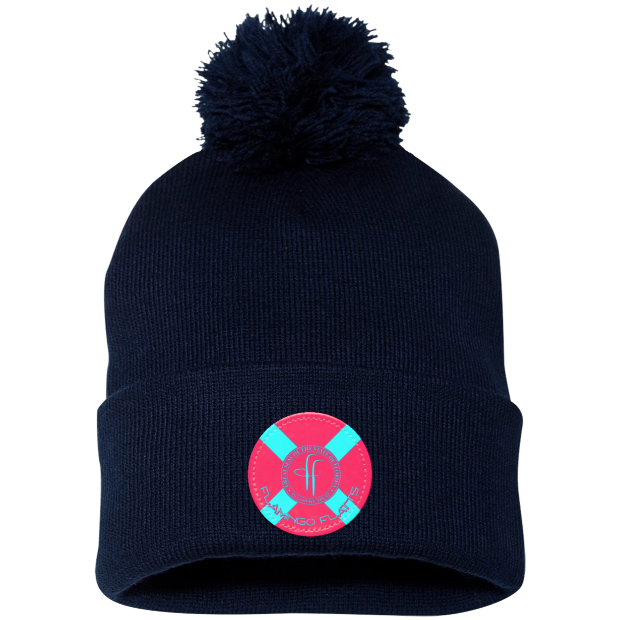 SP15 Pom Pom Flamingo Flatts Flag Knit Cap - Patch