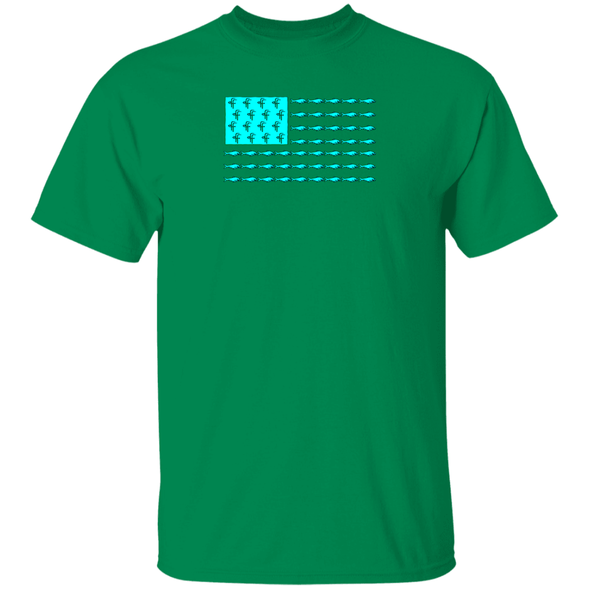 G500 5.3 oz. Men's Fish Flag T-Shirt
