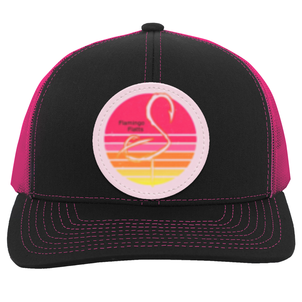 104C Retro Sunset Trucker Snap Back - Patch