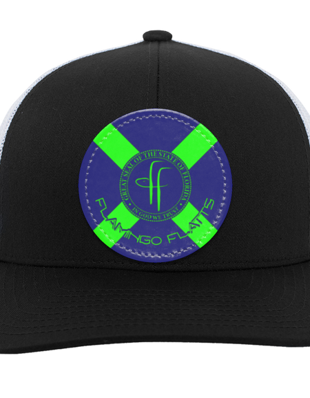 104C Flamingo Flatts Flag Trucker Snap Back - Patch