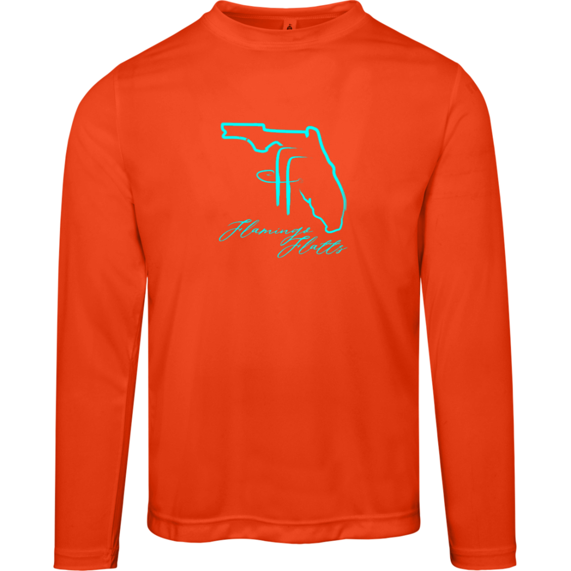 TT11L Team 365 Mens Flamingo Flatts Coastal Zone Long Sleeve Tee