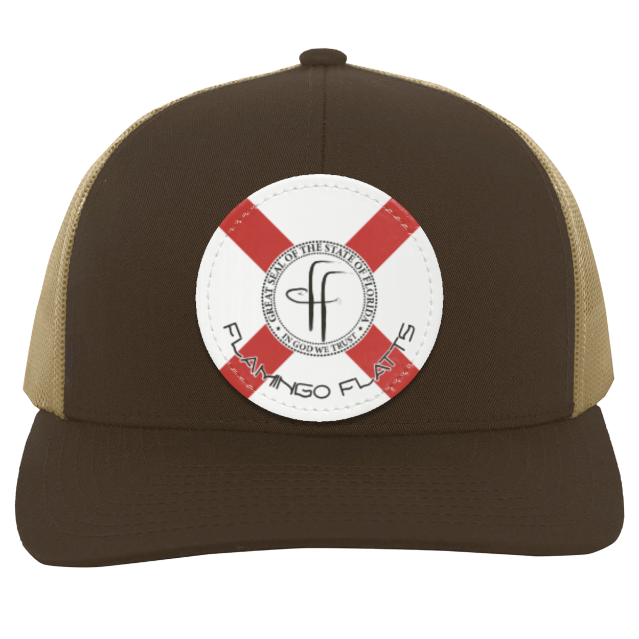 104C Flamingo Flatts Flag Trucker Snap Back - Patch