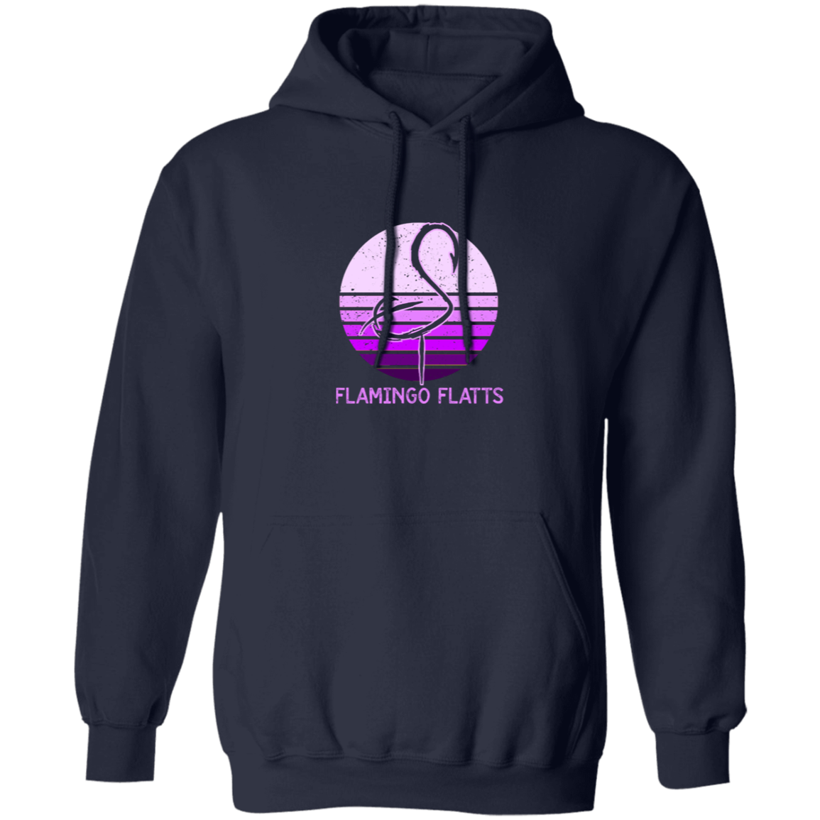 G185  Ladies Retro Sunset Pullover Hoodie