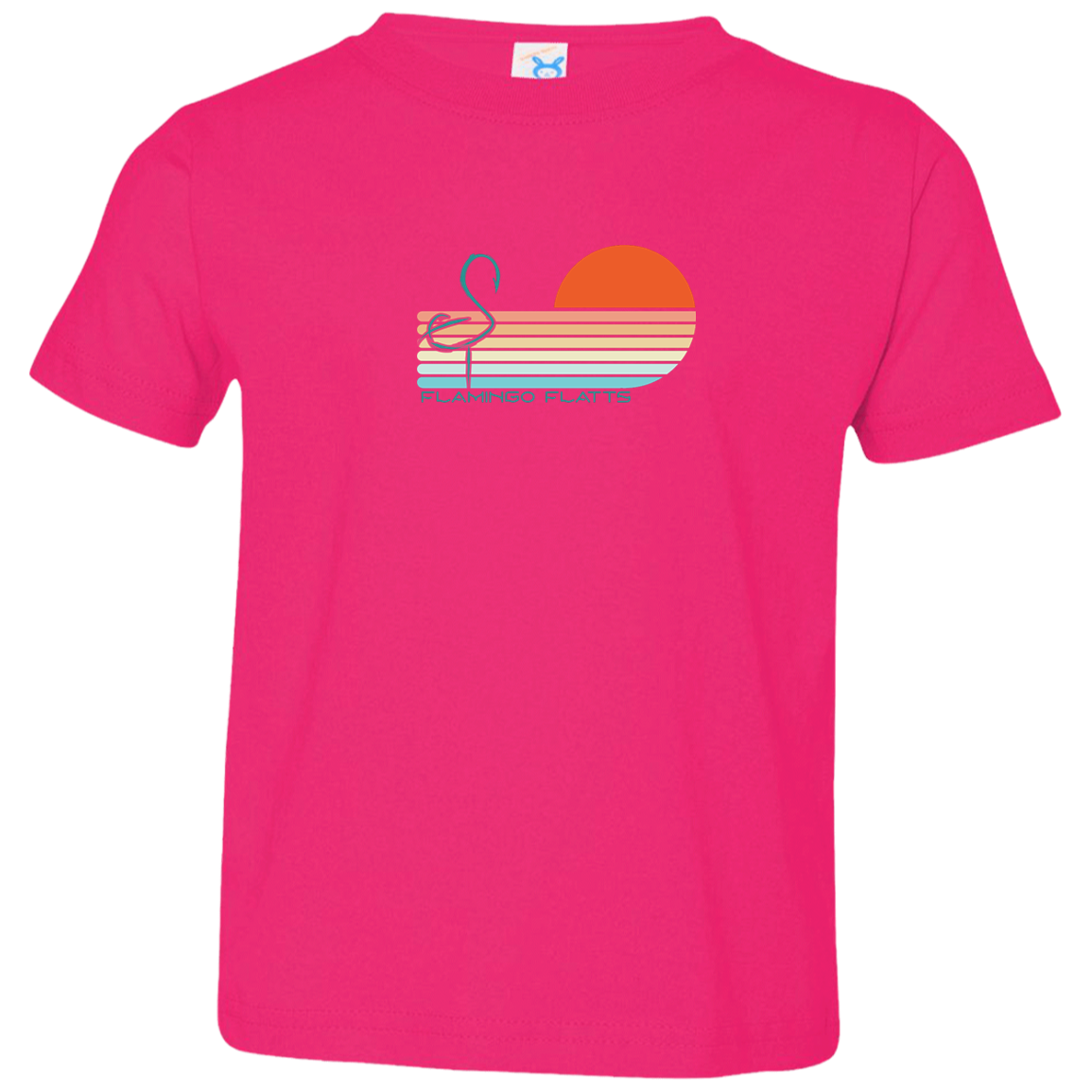 3321 Toddler Flamingo Flatts Sunset v1 Jersey T-Shirt