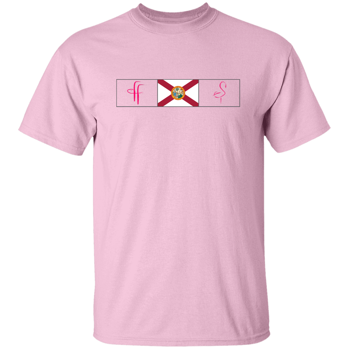 G500 5.3 oz. Ladies' FF/Flamingo Florida Flag T-Shirt